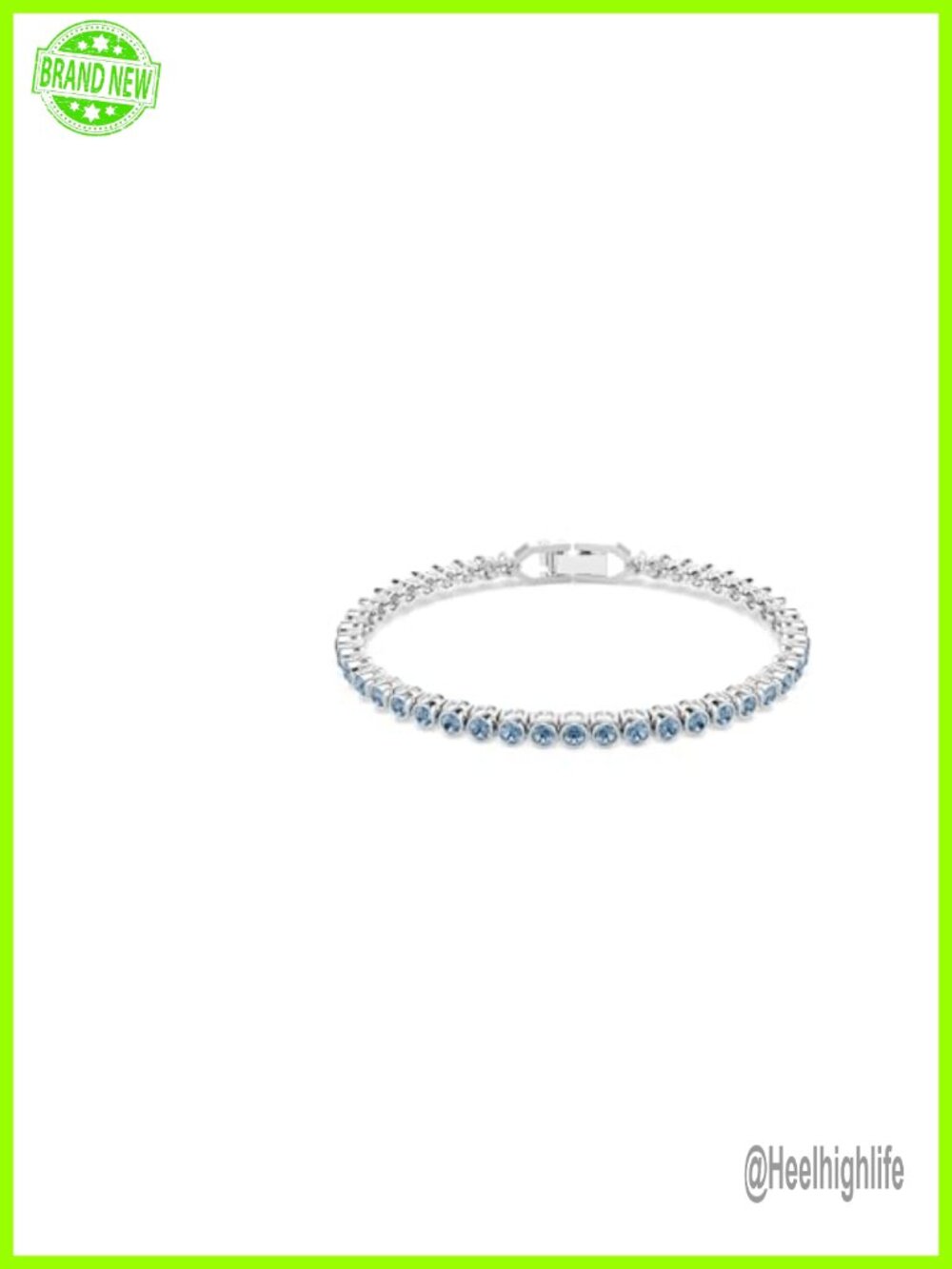 Swarovski Imber Emily Tennis Bracelet Round Cut Rhodium Plated